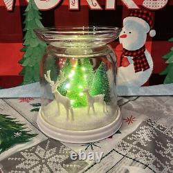 Bath & Body Works LIGHT UP REINDEER? CLOCHE 3 Wick Pedestal CANDLE HOLDER