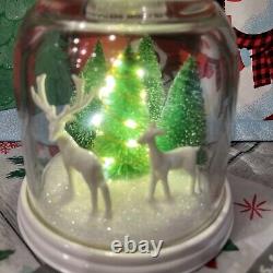 Bath & Body Works LIGHT UP REINDEER? CLOCHE 3 Wick Pedestal CANDLE HOLDER