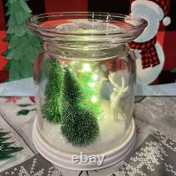 Bath & Body Works LIGHT UP REINDEER? CLOCHE 3 Wick Pedestal CANDLE HOLDER