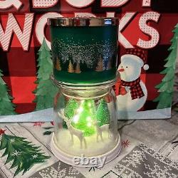 Bath & Body Works LIGHT UP REINDEER? CLOCHE 3 Wick Pedestal CANDLE HOLDER