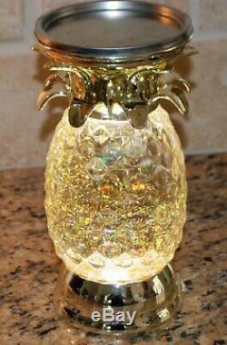 Bath & Body Works Pineapple Water Globe Candle Holder Lights Up New