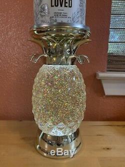 Bath & Body Works Pineapple Water Globe Candle Holder Limited Ed. Lights Up New
