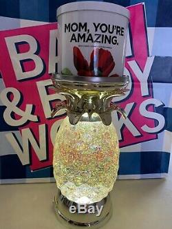 Bath & Body Works Pineapple Water Globe Candle Holder Ltd Ed Lights Up New