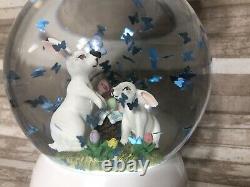 Bath & Body Works SPRING 2021 BUNNY EASTER Pedestal Water Globe Candle Holder