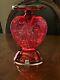 Bath And Body Works Red Heart Light Up Water Globe Pedestal Candle Holder