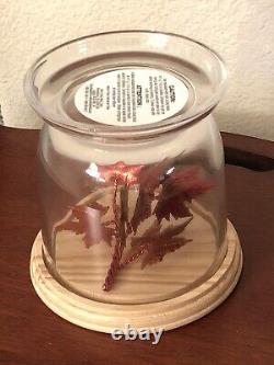 Bath and body works candle holder fall leaves rare new