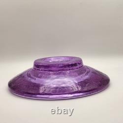 Beautiful Lavender Fire And Light Recycled Art Glass Candle Holder Home Decor