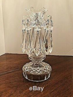 Beautiful Waterford Crystal Candlestick With Bobeche, Prisms & Candle Cup #2