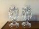 Beautiful Waterford Crystal Pair Of Three Part Candelabra 10 Candlesticks