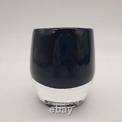 Black Glassybaby Candle Holder Glass Votive Pre-triskelion
