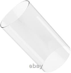 Borosilicate Glass Candle Holder, Clear Glass Chimney, Hurricane Candle Holder