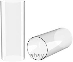 Borosilicate Glass Candle Holder, Clear Glass Chimney, Hurricane Candle Holder