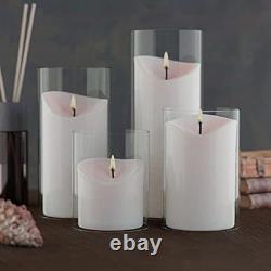 Borosilicate Glass Candle Holder, Clear Glass Chimney, Hurricane Candle Holder