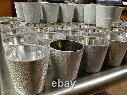 Bulk Lot of 86 Silver Sparkle Mercury Glass Votive Tealight Candle Holders, 3