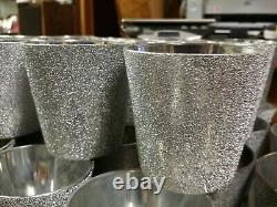 Bulk Lot of 86 Silver Sparkle Mercury Glass Votive Tealight Candle Holders, 3