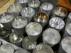 Bulk Lot of 86 Silver Sparkle Mercury Glass Votive Tealight Candle Holders, 3