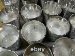 Bulk Lot of 86 Silver Sparkle Mercury Glass Votive Tealight Candle Holders, 3