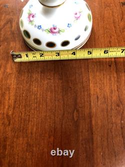 CZECH BOHEMIAN BOWL & 2 CANDLE HOLDERS Cased Glass white to green, 3 PIECES