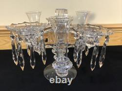 Cambridge 2 Tier 3 Arm Epergne Candelabra Bobeche Crystal Prisms Candle Holders Cambridge 2 Tier 3 Arm Epergne Candelabra Bobeche Crystal Prisms Candle Holders