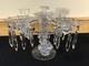 Cambridge 2 Tier 3 Arm Epergne Candelabra Bobeche Crystal Prisms Candle Holders