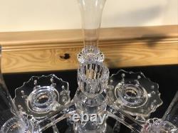 Cambridge 2 Tier 3 Arm Epergne Candelabra Bobeche Crystal Prisms Candle Holders Cambridge 2 Tier 3 Arm Epergne Candelabra Bobeche Crystal Prisms Candle Holders