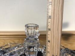 Cambridge 2 Tier 3 Arm Epergne Candelabra Bobeche Crystal Prisms Candle Holders Cambridge 2 Tier 3 Arm Epergne Candelabra Bobeche Crystal Prisms Candle Holders