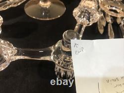 Cambridge 2 Tier 3 Arm Epergne Candelabra Bobeche Crystal Prisms Candle Holders Cambridge 2 Tier 3 Arm Epergne Candelabra Bobeche Crystal Prisms Candle Holders