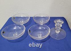 Cambridge glass candle holders and candlestick 5 pcs