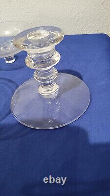 Cambridge glass candle holders and candlestick 5 pcs