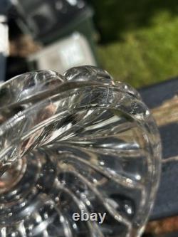 Candelabra Crystal Base For 3 Arms- Unmarked Maybe Baccarat Bambous