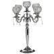 Candelabra Crystal Glass Candle Holder Wedding Centerpiece 25 Tall Silver