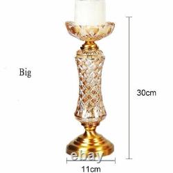 Candle Holder Candlestick Petal-type Alloy Base Furnishing Table Centerpiece New
