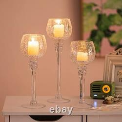 Candle Holder Glass Tealight Decorative Votive Floating Tea Light Holders Stemme