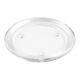 Candle Holder Round Glass Plate Pillar Plant Pot Dish Stand Clear Free Postage