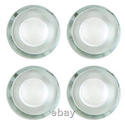 Candle Holder Set of 4 Recycled Glass Votives Holders 1.5 in H x 3 in Dia 2 Pack