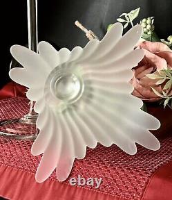 Candle Holders Frosted Tulip Shapped Candle Bowls /Vintage Flower Vases 5 Set