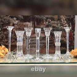 Candle Holders Glass Crystal Vintage Mixed Styles / Wedding Holiday Centerpiece
