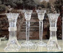 Candle Holders Glass Crystal Vintage Mixed Styles / Wedding Holiday Centerpiece