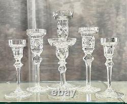 Candle Holders Set Mixed Styles / Sizes Wedding Holiday Candlesticks Set of 6