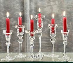 Candle Holders Set Mixed Styles / Sizes Wedding Holiday Candlesticks Set of 6