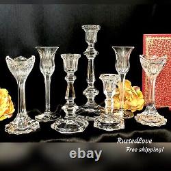 Candle Holders Set Mixed Styles / Sizes Wedding Holiday Candlesticks Set of 7