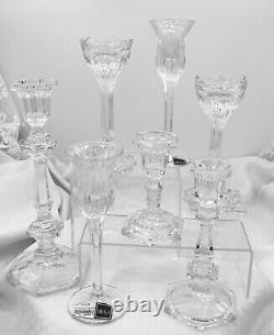 Candle Holders Set Mixed Styles / Sizes Wedding Holiday Candlesticks Set of 7