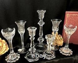 Candle Holders Set Mixed Styles / Sizes Wedding Holiday Candlesticks Set of 7