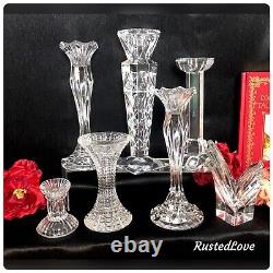 Candle Holders Set Mixed Styles / Sizes Wedding Holiday Centerpiece Set of 7