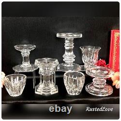 Candle Holders Set Mixed Styles / Sizes Wedding Holiday Centerpiece Set of 7