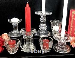 Candle Holders Set Mixed Styles / Sizes Wedding Holiday Centerpiece Set of 7