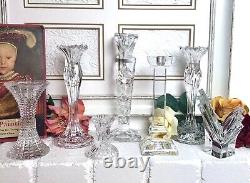 Candle Holders Set Mixed Styles / Sizes Wedding Holiday Centerpiece Set of 7