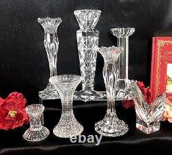 Candle Holders Set Mixed Styles / Sizes Wedding Holiday Centerpiece Set of 7