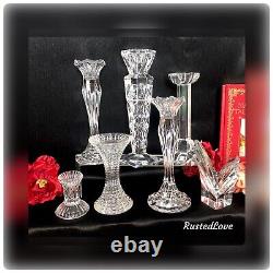 Candle Holders Set Mixed Styles / Sizes Wedding Holiday Centerpiece Set of 7