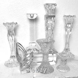 Candle Holders Set Mixed Styles / Sizes Wedding Holiday Centerpiece Set of 7